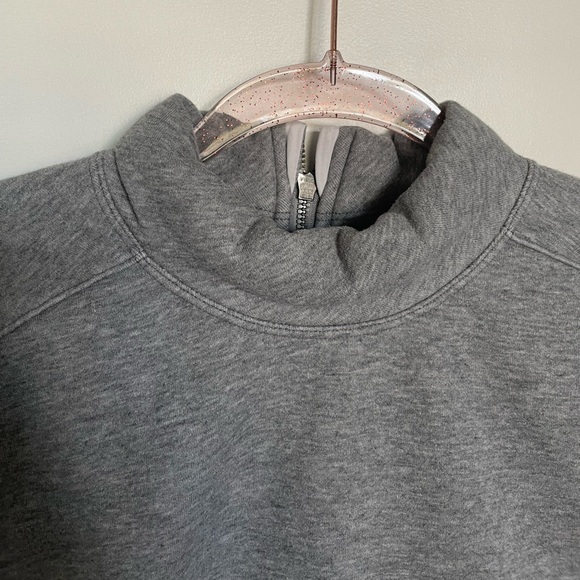 Lululemon Light As Warmth Heathered Medium Grey Crew pullover long sleeve 6 - Picture 7 of 11